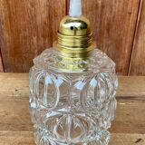 Vintage structured glass pendant globe.