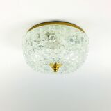 Paire d’appliques murales en verre du milieu du siècle ou de supports encastrés par Helena Tynell pour le Limbourg, Allemagne, années 1960