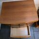Pair of Louis Philippe style bedside tables in cherry wood.