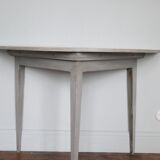 Paire de tables demi lune suedoise