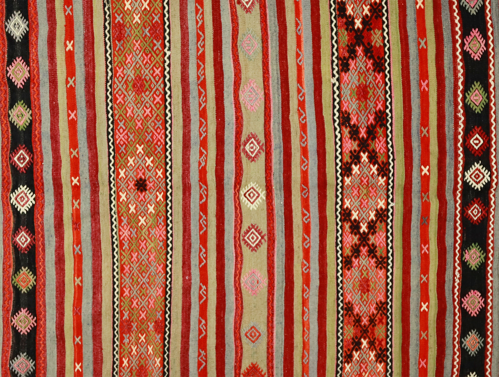 Anatolian handmade kilim rug 373 cm x 295 cm