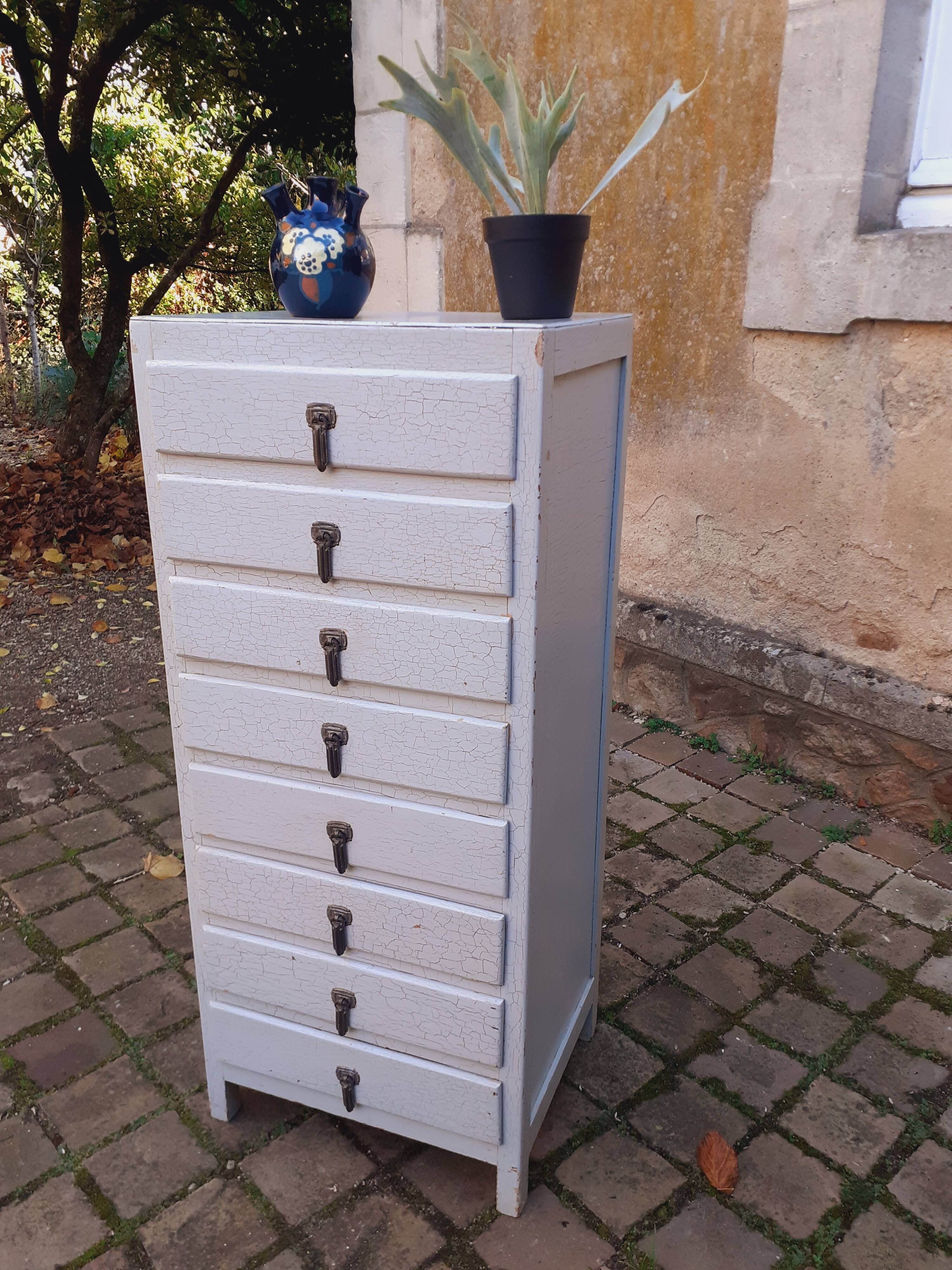 8-drawer storage unit, 1930s