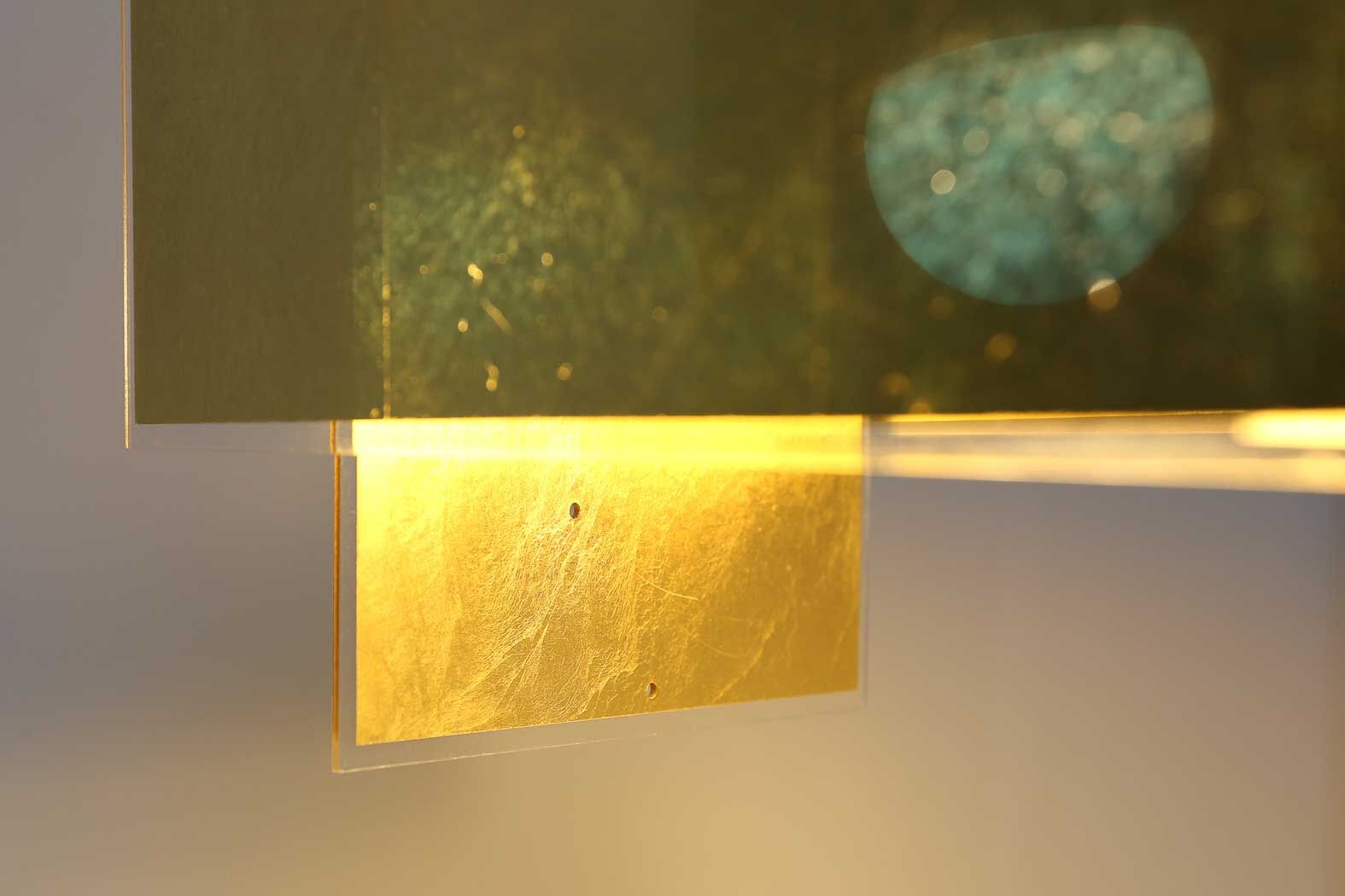 24 karat blau lamp by Ingo Maurer