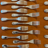 Christofle Vendome shell, fish cutlery and serving cutlery