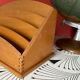 Wooden mail rack