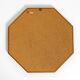 Very nice 1960s octagonal teak wall mirror | 45cm