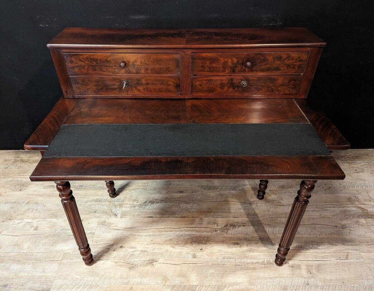 Louis Philippe Tiered Desk In Mahogany