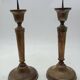Pair of antique bronze candelabras