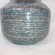 Ceramic ball vase signed Jean Pierre Gasnier dit Pierg Blue green pink