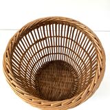 Rattan basket wicker from the 60s