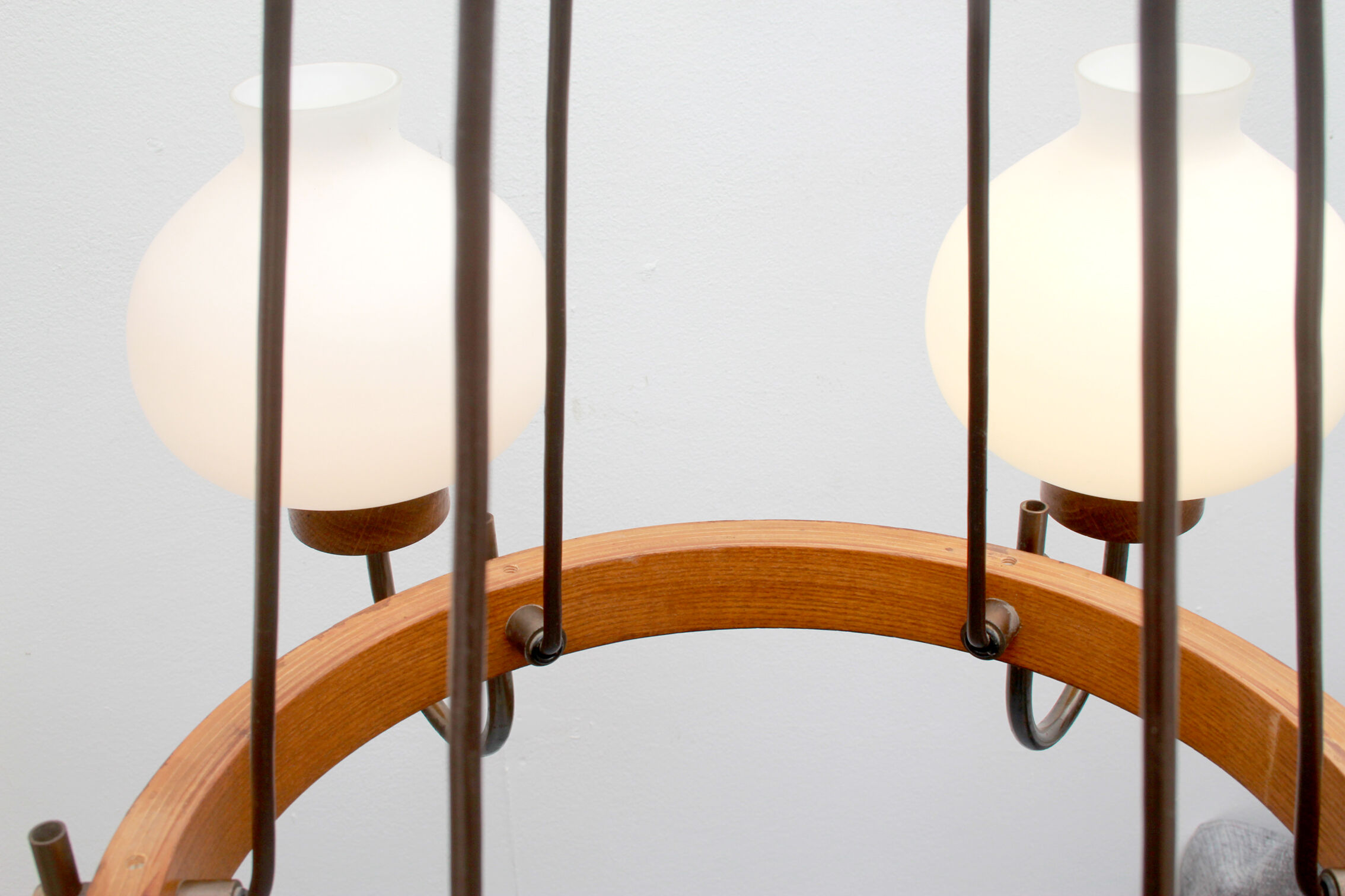 1960s ceiling light in opalglass