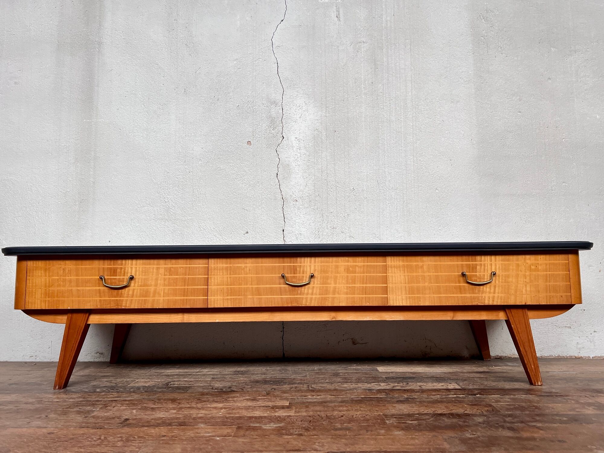 Enfilade meuble tv hifi vintage 50/60 pieds compas