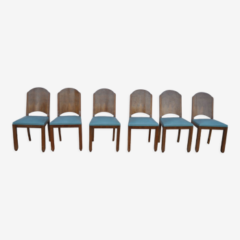 Lot de 6 chaises art déco