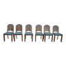 Set of 6 art deco chairs