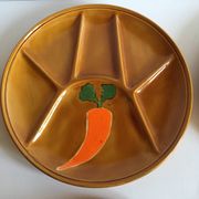 6 assiettes compartimentées vintage