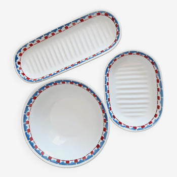 Lot de 3 accessoires de toilette saint amand