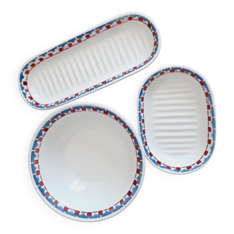 Lot de 3 accessoires de toilette saint amand