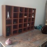 Vintage workshop shelf locker 28 boxes