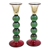 Pair of Murano candlesticks