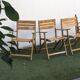 4 vintage folding garden chairs – French work from the 1970s-80s