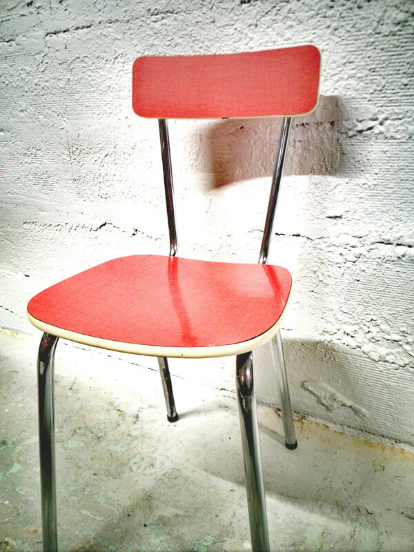 Red formica chair