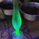 Soliflore en verre urane, ouraline