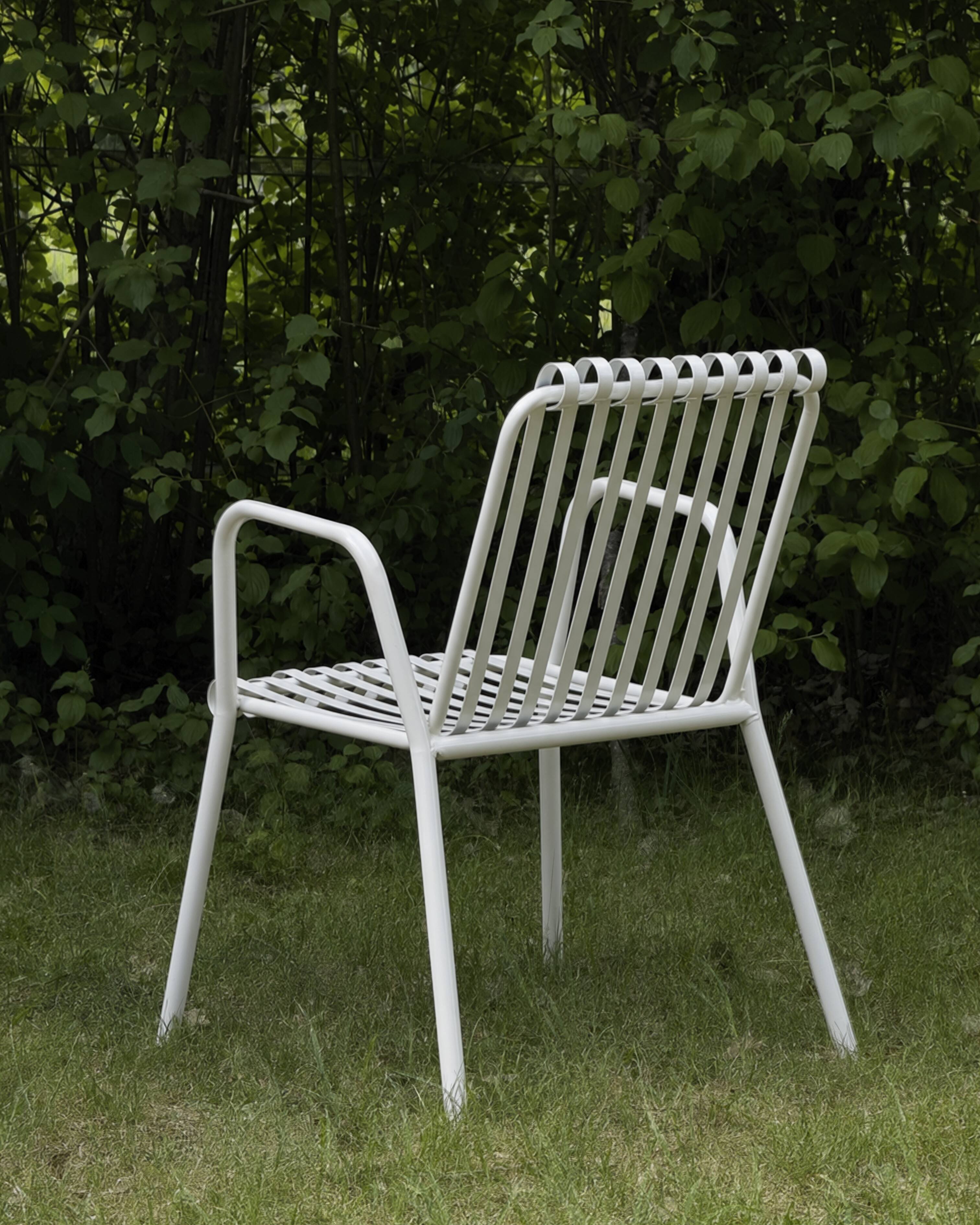 Chaises de jardin en métal vintage italiennes des années 1950 - ensemble de 4