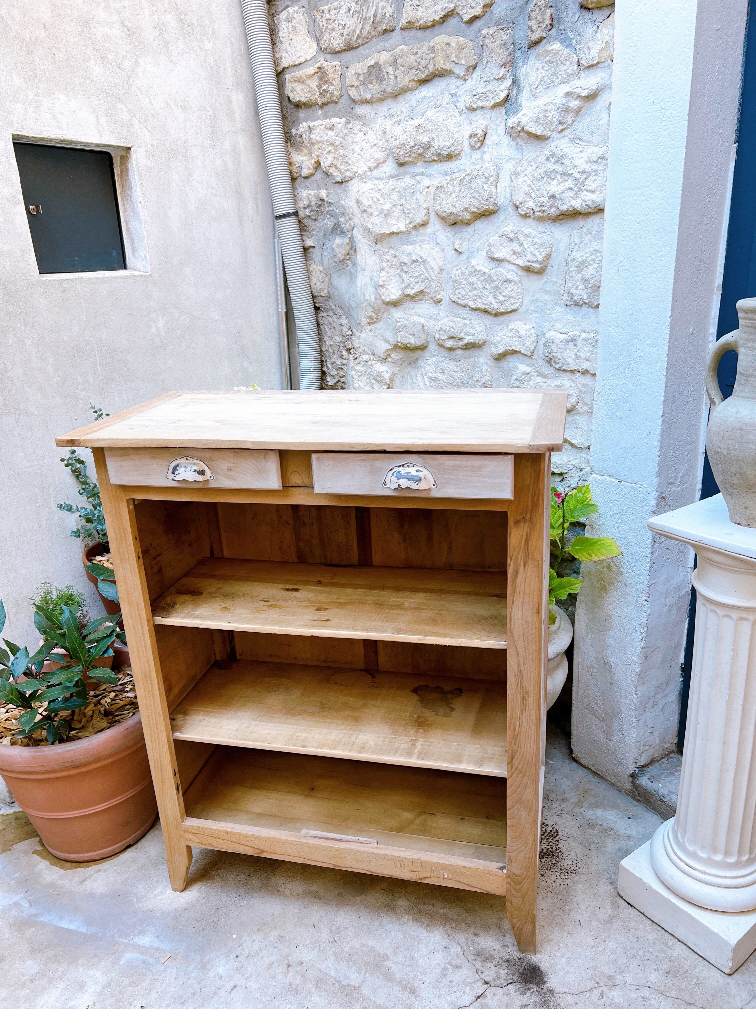 Parisian buffet without doors