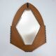 Dutch Art Deco Mirror in Oak with Ebonized Details, 1920-1930