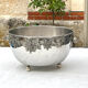 Vintage Italian Silver-Coloured Champagne Bath on Ball Feet
