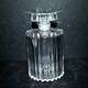 Whiskey bottle decanter in crystal cut in full fluted beveled deep Baccarat or Saint-Louis?