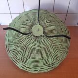 Basket - vintage wicker tripod fruit bowl with handle