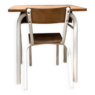 School desk and chair set