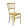 Spencer family gilded wooden bergère bench chair