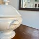 Antique white earthenware soup tureen – Lunéville