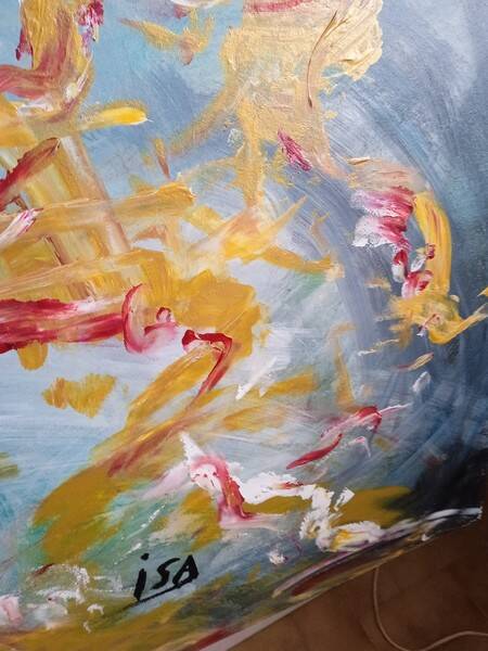 Painting 145cm Acrylic on panel surrealism white bear