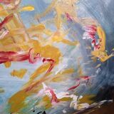 Painting 145cm Acrylic on panel surrealism white bear