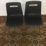 Pair of Grosfillex barrel chairs
