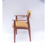 Scandinavian Danish vintage yellow armchair