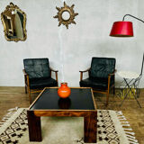 Pair of Thonet Boomerang armchairs designed by Antonin Suman