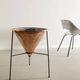 Swedish Mid Century Copper Metal Tripod Planter Hans-Agne Jakobsson, 1950s