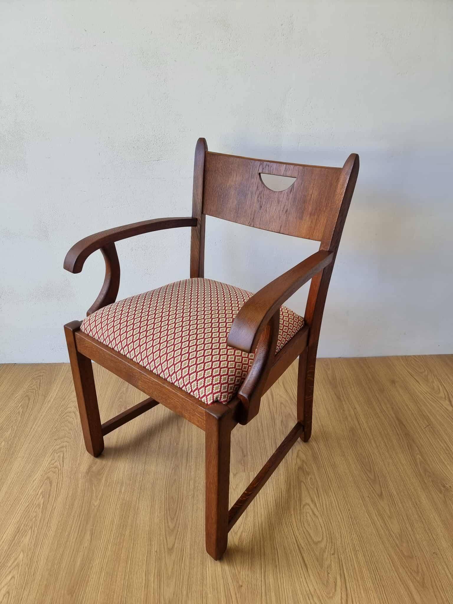 Oak office chair from the 1950s.