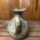 Old vintage brown stoneware pitcher