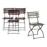 Antique outdoor folding chairs (c.1920). Set of 4 pieces #33