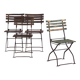 Antique outdoor folding chairs (c.1920). Set of 4 pieces #33