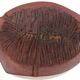 Organic modern set of 2 wood ashtrays, France 1970s