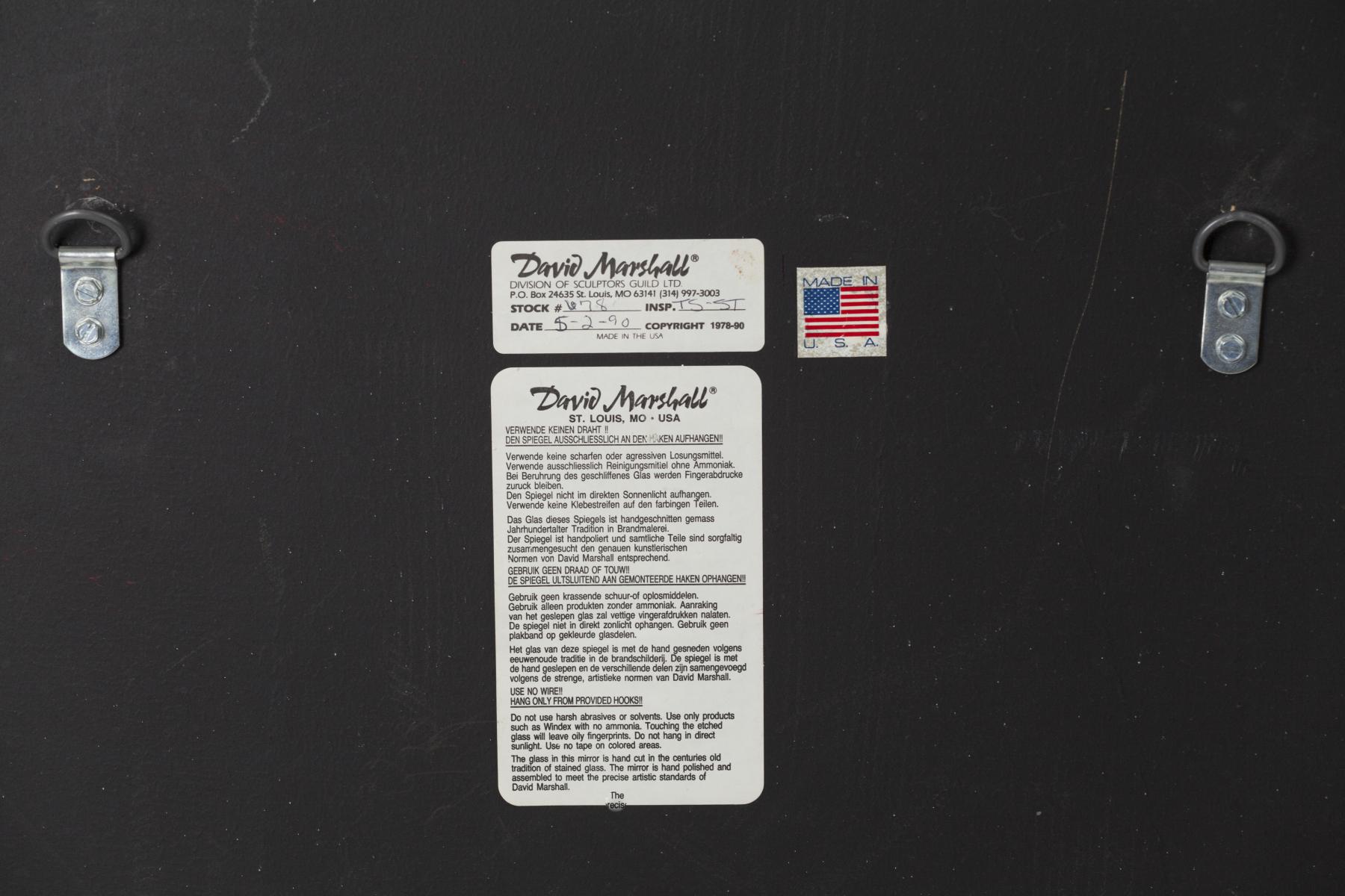 Mirror vintage by David Marshall for Sculptors Guild Ltd. 102 x 70, 5cm