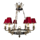 Empire-Style Ceiling Lamp — Sheet Metal & Brass — 20th Century — Classic Ar