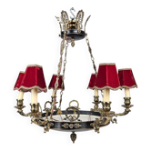 Lampe de plafond de style Empire — Métal en feuille et laiton — 20e siècle — Art classique