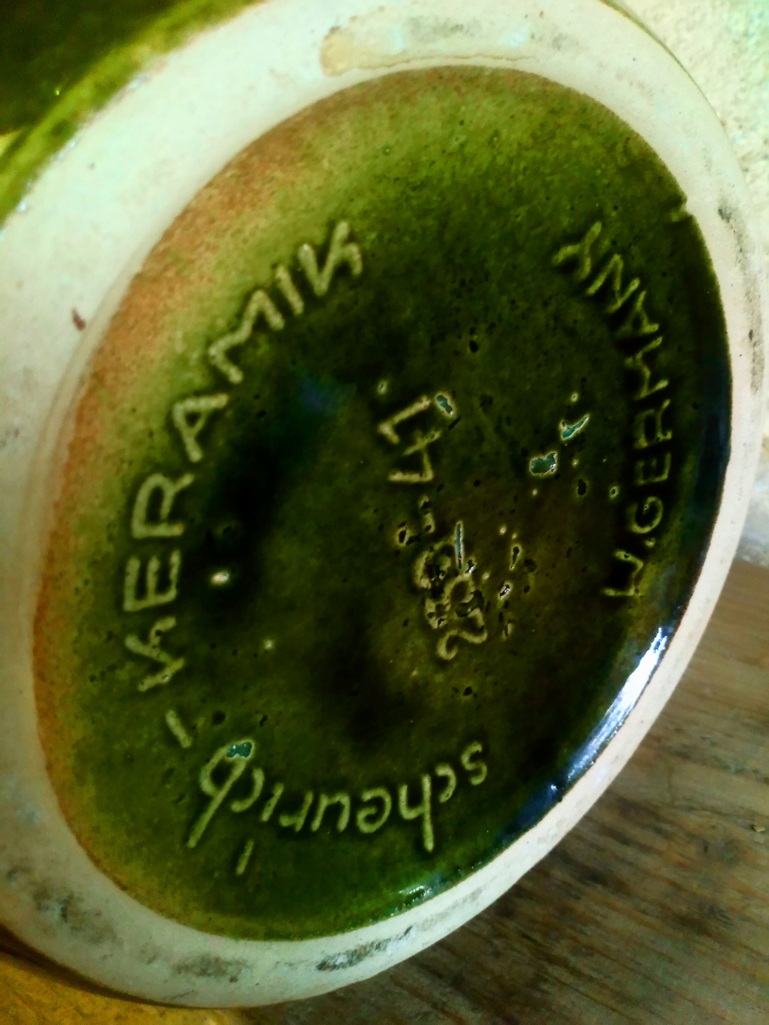 Vintage West Germany ceramic bamboo vase